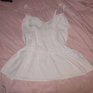 Cottage core white top